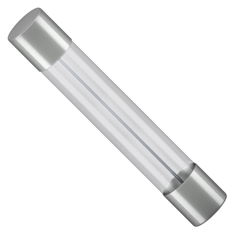 Glaszekering - 2A - 6,3 x 32mm - Traag