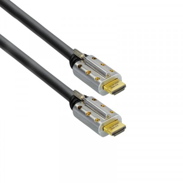 Afstoting Leonardoda gesloten Actieve HDMI 2.0 Kabel - 4K 60Hz - Met Afneembare Connectorbehuizing - 25  meter - Zwart