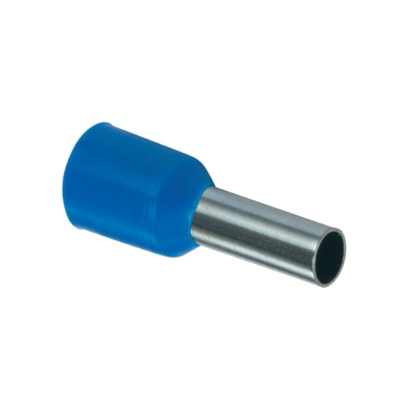 Adereindhuls geisoleerd 16mm² blauw - per 100 stuks