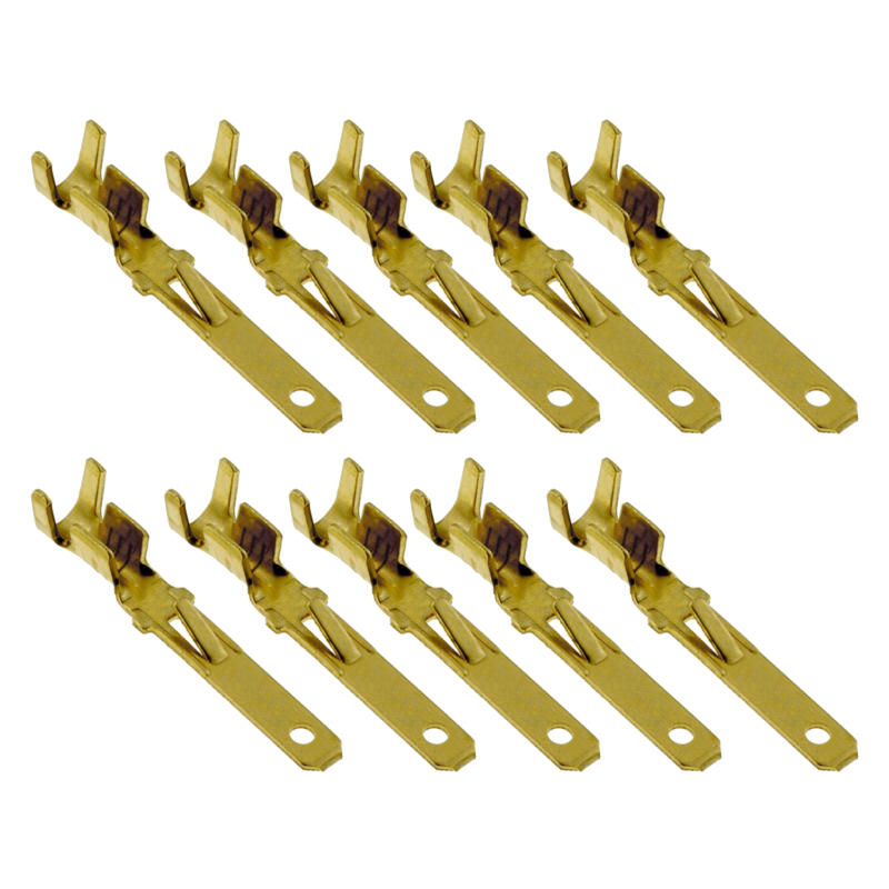 ISO Pin - Mannelijk - 0,5-1mm2 - Geschikt voor 8 en 10, 16 en 52-pins ISO stekkers - 10 stuks - Goud