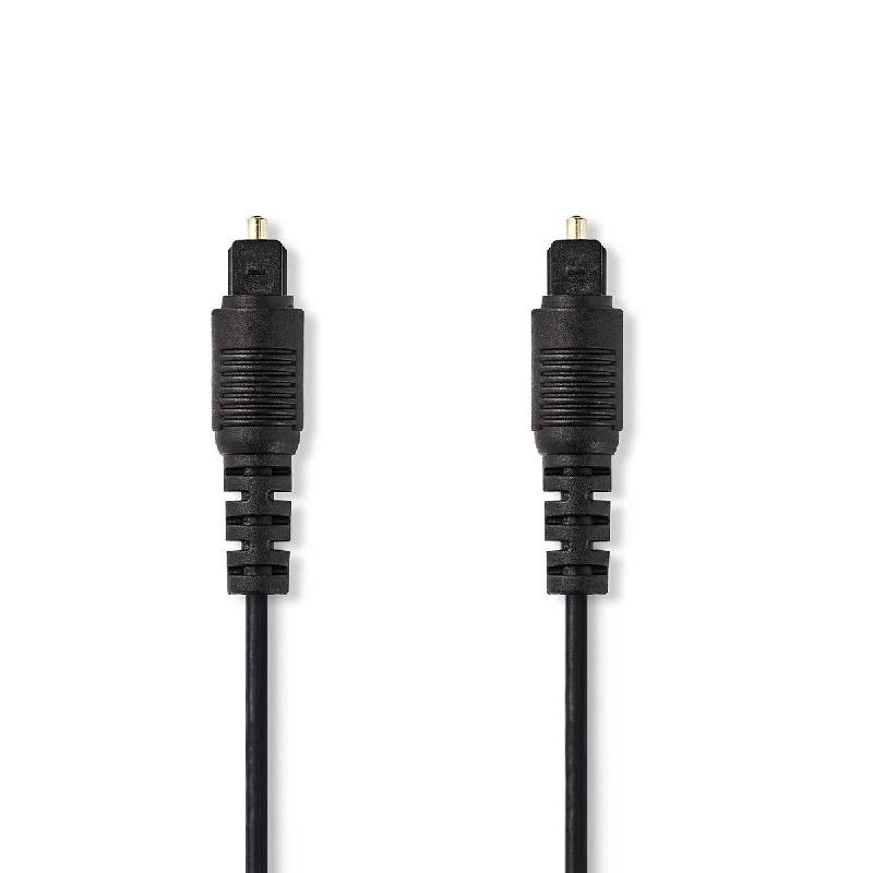 Optische Toslink Kabel - 4mm dik - Verguld - 1,5 meter - Zwart