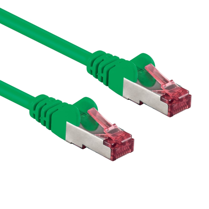 S/FTP CAT6A 10 Gigabit Netwerkkabel - CU - 0,15 meter - Groen
