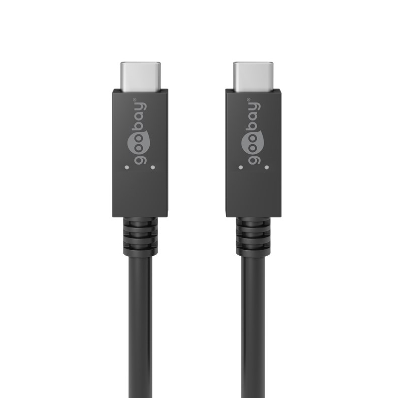 goobay Kabel USB-C/Cv3.2 PD 100W bk 0.5m