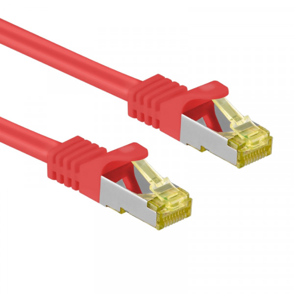 S/FTP CAT7 10 Gigabit Netwerkkabel - CU - 5 meter - Rood