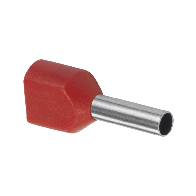 Duo Adereindhuls geisoleerd 10mm² rood - per 100 stuks