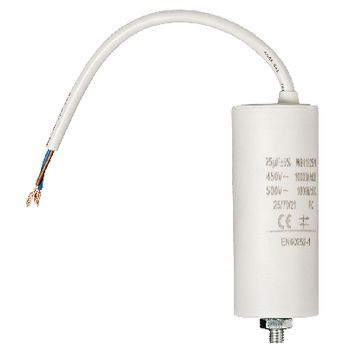 Condensator - 25 uF - Maximaal 450V - Met kabel