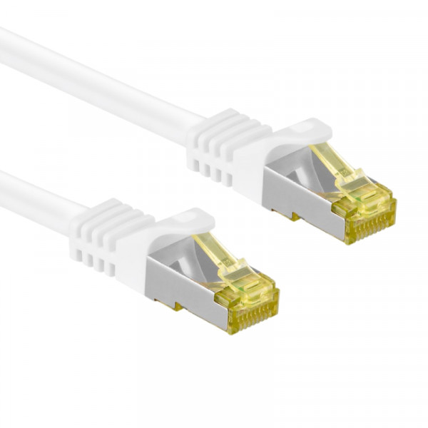 S/FTP CAT7 10 Gigabit Netwerkkabel - CU - 1 meter - Wit