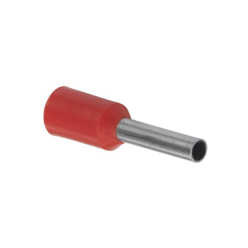 Adereindhuls geisoleerd 1mm² rood - per 100 stuks