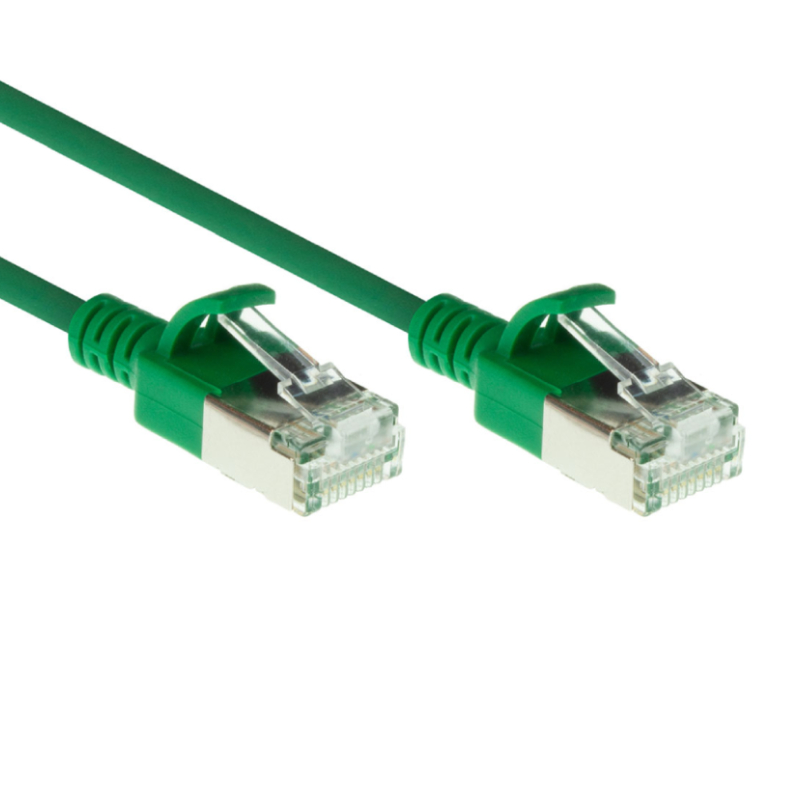 FTP CAT6a Slimline Netwerkkabel CU Groen 0,25 meter