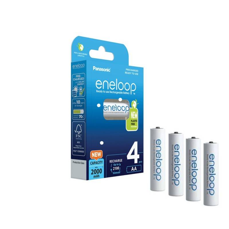 Panasonic eneloop oplaadbare AA batterij - 2000 mAh - NiMH - 4 stuks