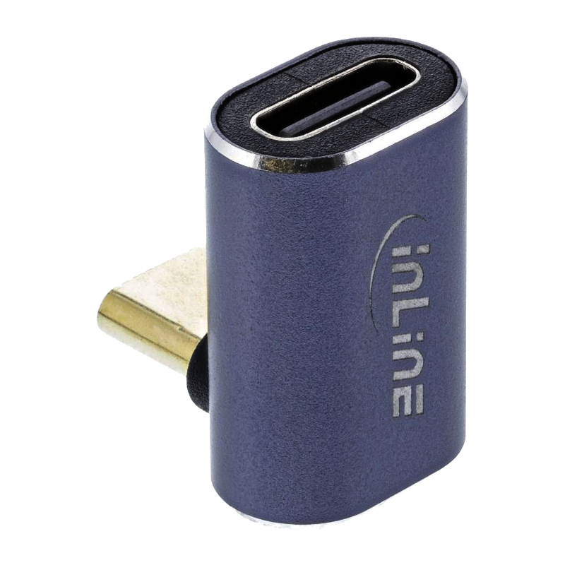 Inline USB-C haakse 4.0 adapter, male na