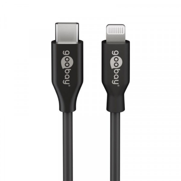 Mark Negen negeren USB C naar Lightning kabel 0,5 meter zwart