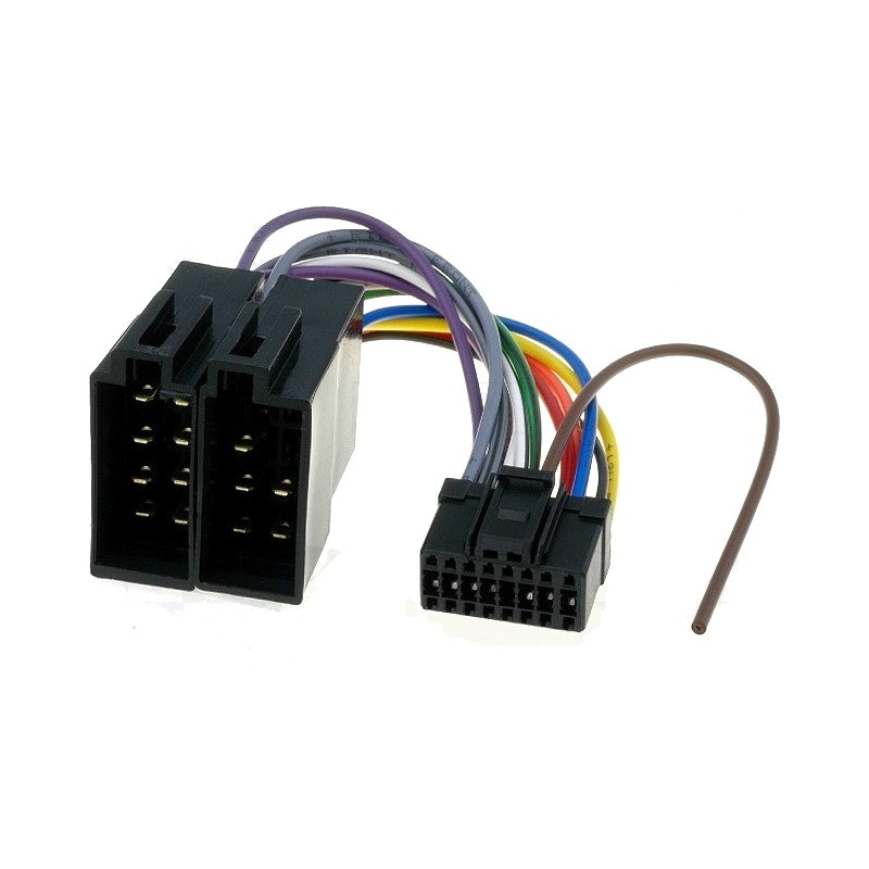Tonen Karu Vertellen ISO kabel voor Pioneer autoradio - 22x10mm - Diverse DEH en KEH - 16-pins -  0,15 meter