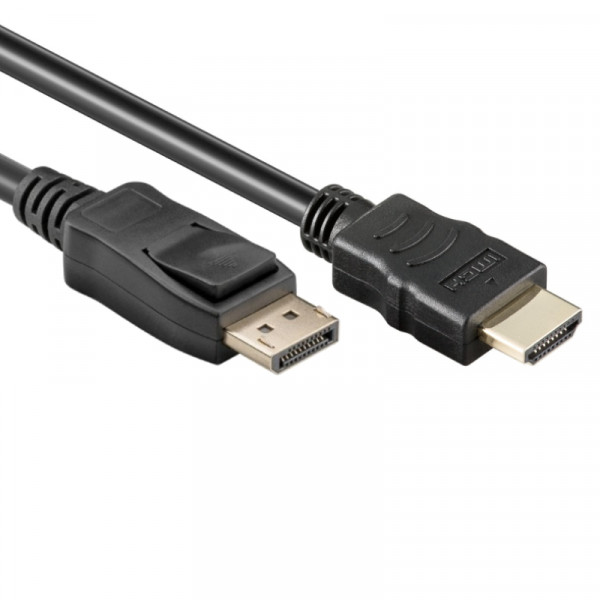 DisplayPort v1.2 naar HDMI Kabel - 4K 30Hz - 1 meter - Zwart