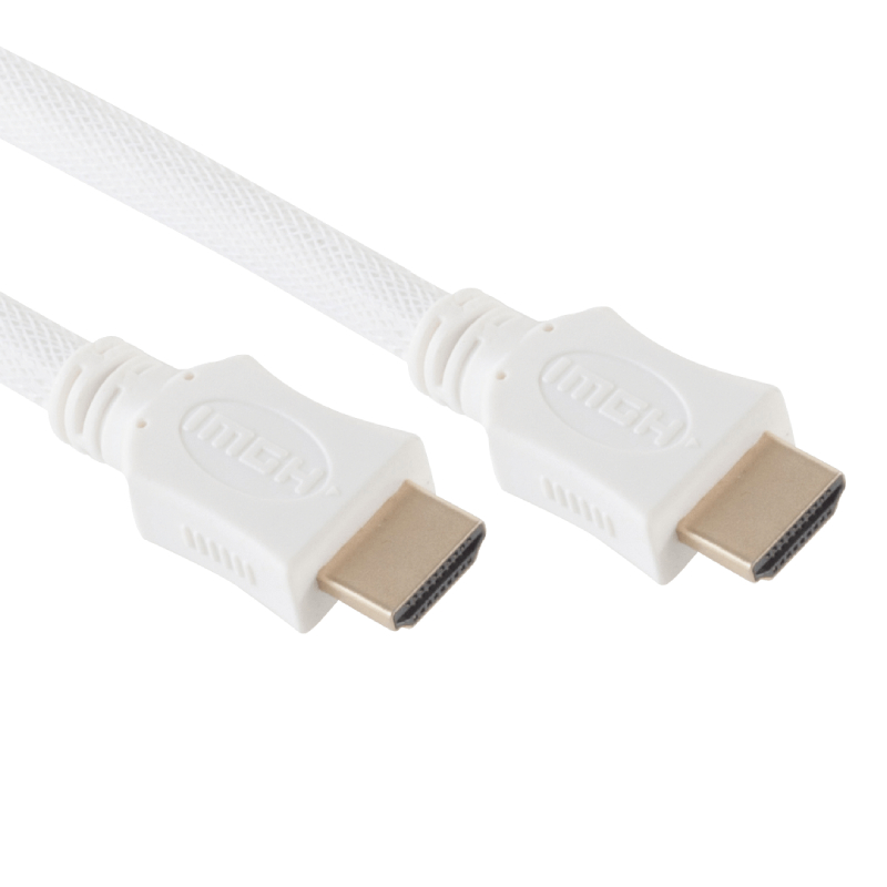 HDMI 2.0 Kabel - 4K 60Hz - Nylon Sleeve - 1 meter - Wit
