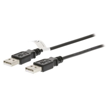 Nedis CCGL60001BK20, 2 m, USB C, USB C, USB 2.0, 480 Mbit/s, Zwart