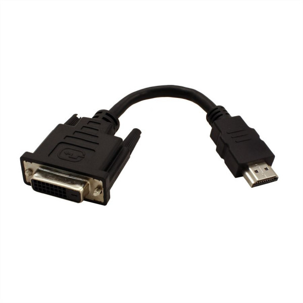 HDMI mannelijk - DVI vrouwelijk adapterkabel 0,15m