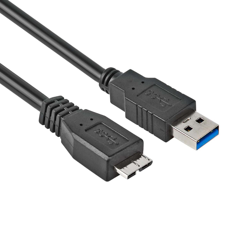 Nedis USB-Kabel - USB 3.2 Gen 1 - USB-A Male - USB Micro-B Male - 5 Gbps - Vernikkeld - 2.00 m - Rond - PVC - Blauw - Label